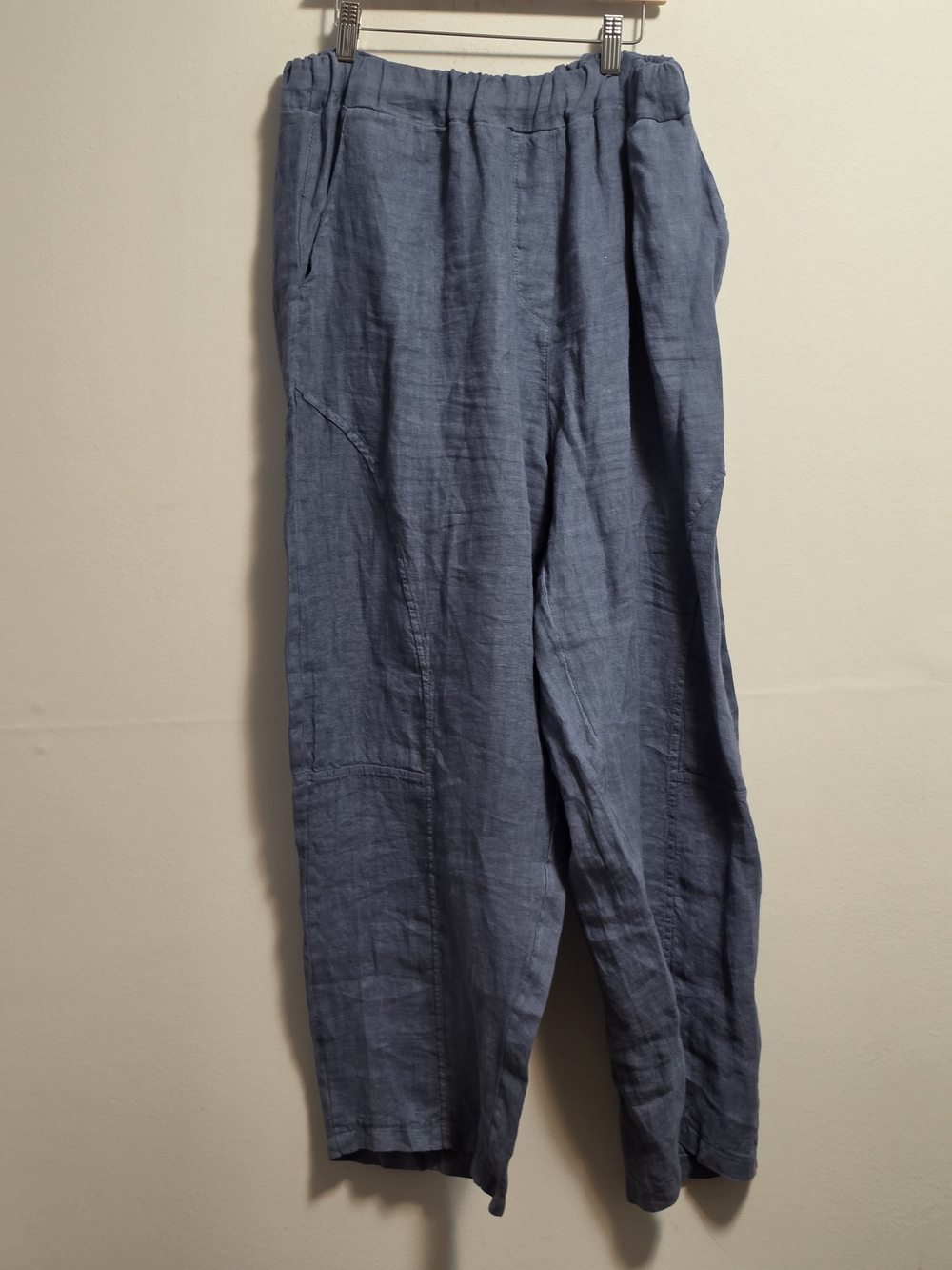 Sorella  Relaxed Barrel Silhouette 100%  Linen  - Slate Blue